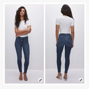 Good American Good Legs Skinny Jeans Dark Wash Size 16